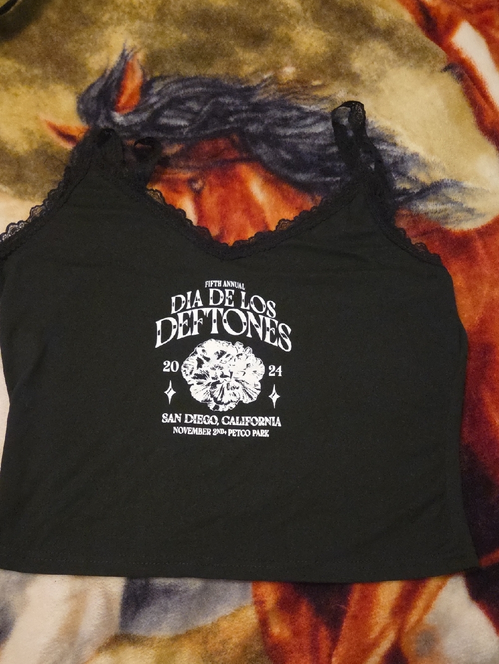 DDL Deftones 54 Goth W/ Lace Trim Black Graphic Size Xl Or Xxl